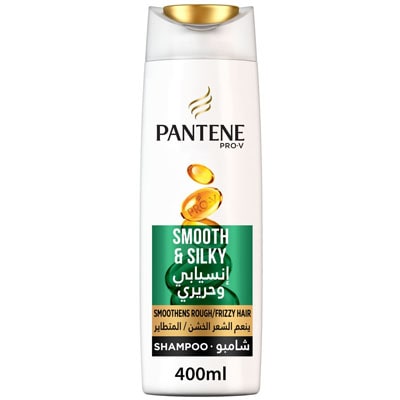 شامبو بانتين pantene smooth and silky للشعر المجعد