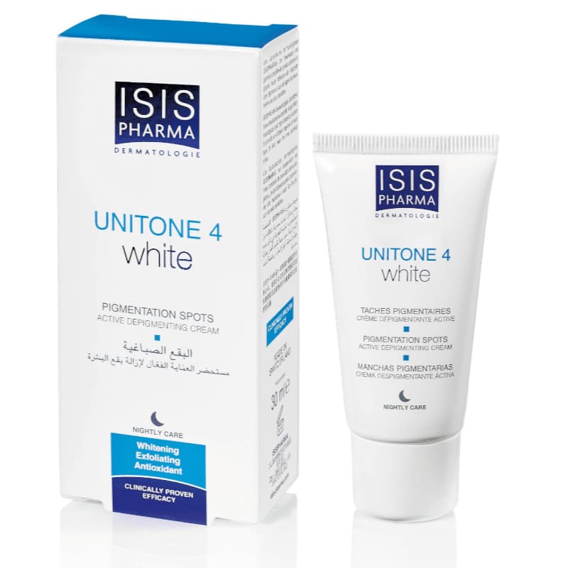 كريم unitone 4 white للتخلص من اثار حب الشباب